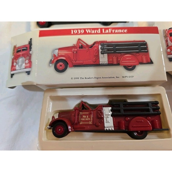 6 Reader's Digest Diecast model VTG Firefighter Fire Trucks 1999 2000 2001 - Picture 3 of 8